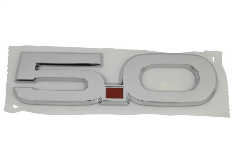 Ford Racing 15-17 Ford Mustang 5.0L Fender Emblem Chrome - M-1447-M50A