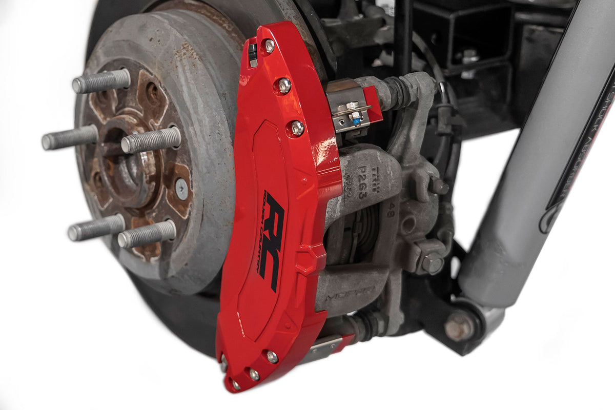 Caliper Covers | Front and Rear | Red | Non-Sport | Jeep Gladiator JT (20-24)/Wrangler JL (18-24