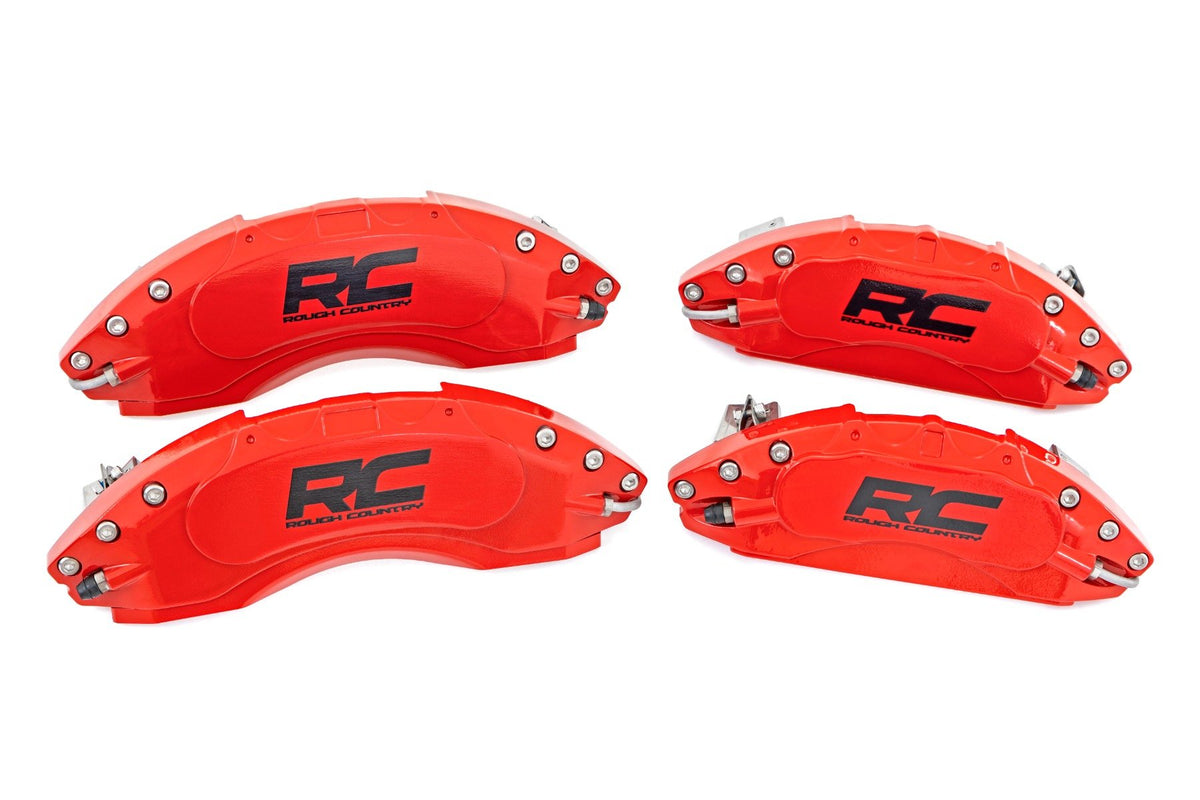 Caliper Covers | Front and Rear | Red | Non-Sport | Jeep Gladiator JT (20-24)/Wrangler JL (18-24