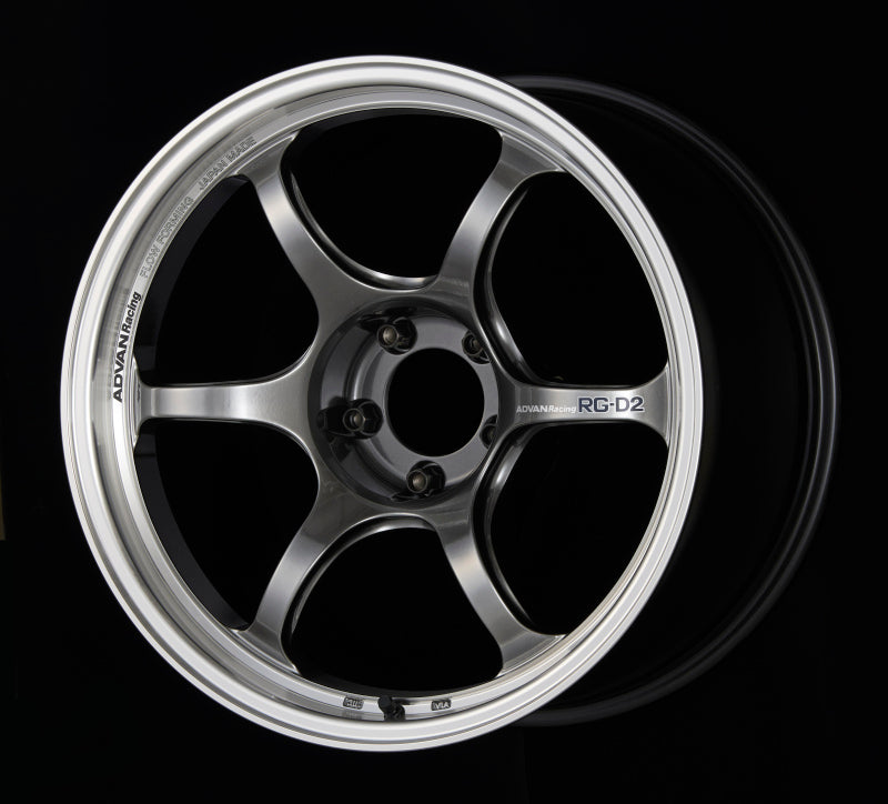 Advan RG-D2 16x8.0 +48 5-100 Machining &amp; Racing Hyper Black Wheel