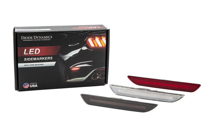 Diode Dynamics 15-21 EU/AU Ford Mustang LED Sidemarkers Clear (Pair) - DD5071