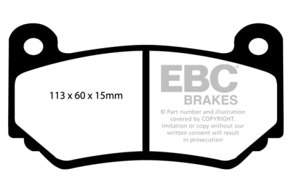 Clearance - EBC AP Racing Caliper CP7600 Bluestuff NDX Front Brake Pads