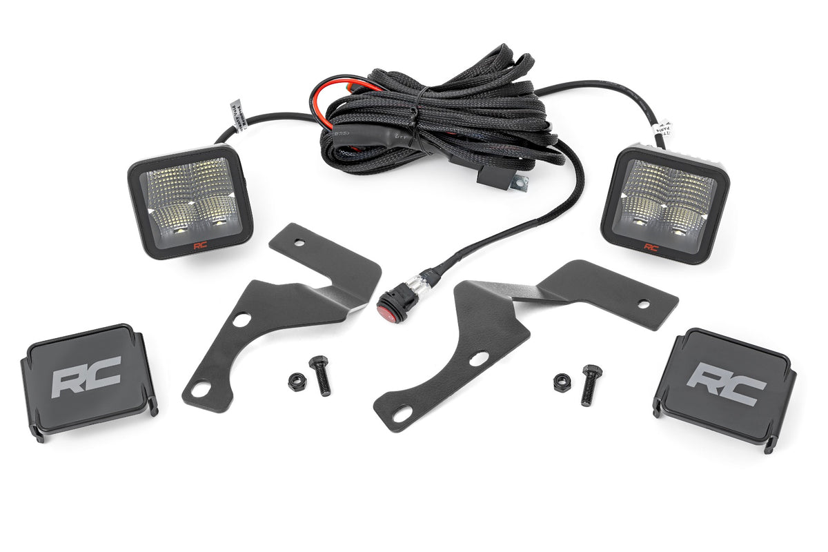 LED Light Kit | Ditch Mount | 2&quot; Spectrum Spot Pair | Toyota 4Runner (10-24)