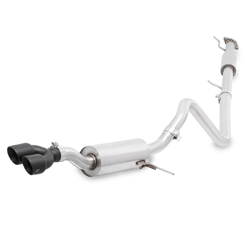 Mishimoto 14-18 Ford Fiesta ST 1.6L 2.5in Stainless Steel Resonated Cat-Back Exhaust w/ Black Tips - MMEXH-FIST-14RBK