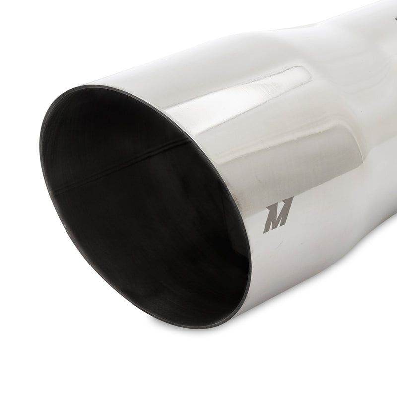 Mishimoto Clamo-On Single Wall Exhaust Tip 5in Outlet - Polished - MMEXH-TIP-SWP