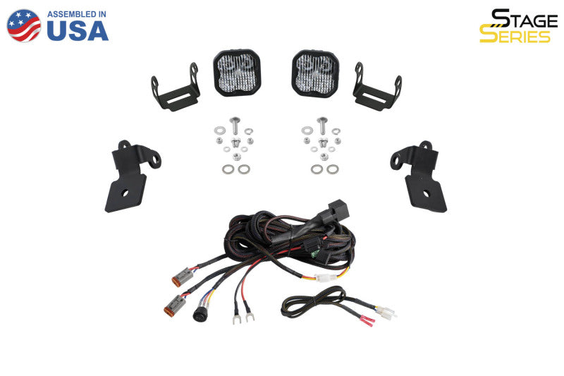 Diode Dynamics 20-Present Polaris RZR A-Pillar LED Pod Kit SS3 Sport - White Combo - DD7635