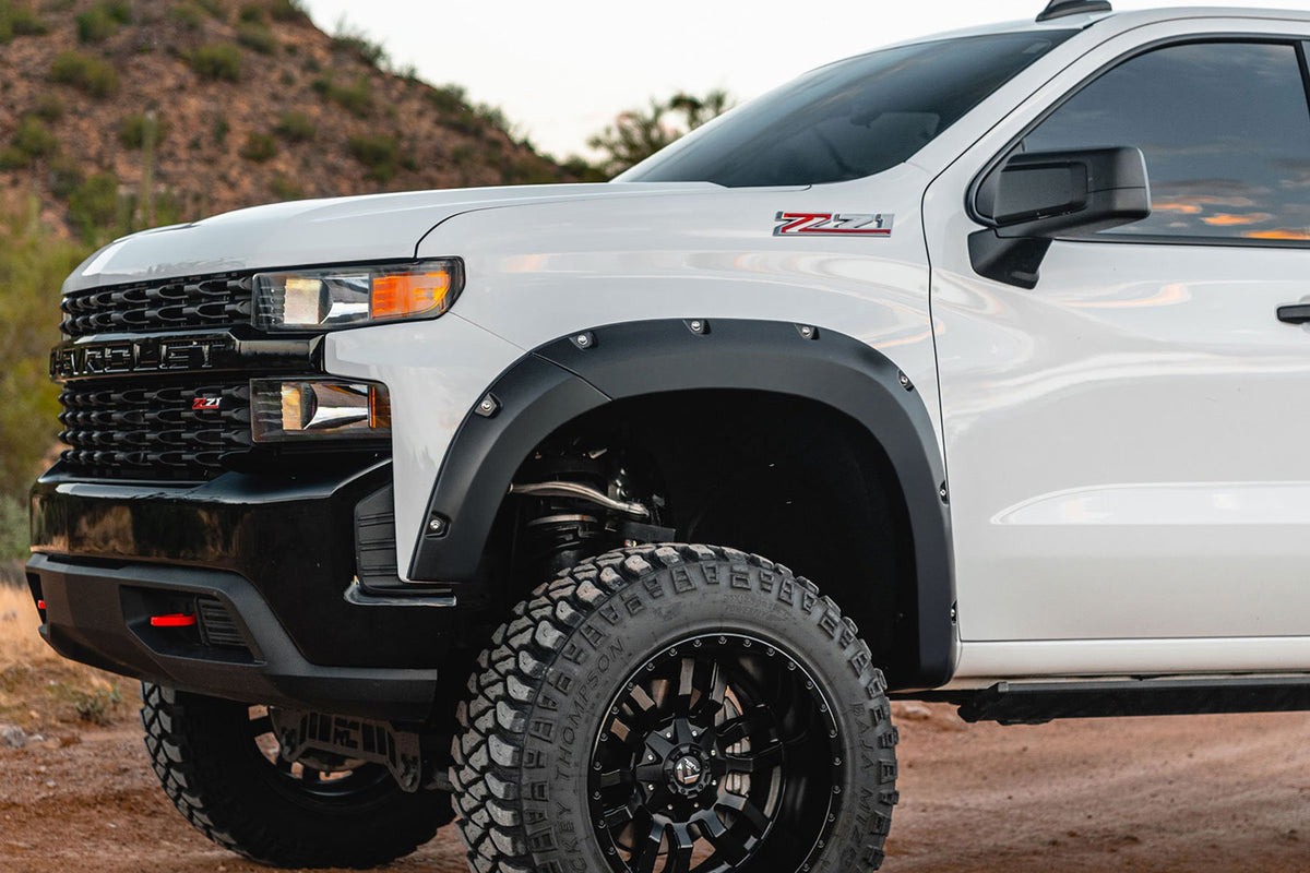 Pocket Fender Flares | G9K Satin Steel | Chevy Silverado 1500 2WD/4WD (19-21)