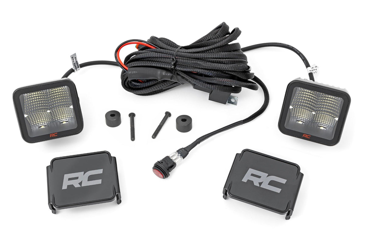 LED Light Kit | Cowl Mount | 2&quot; Spectrum Pair | Jeep Gladiator JT/Wrangler JL (18-24)