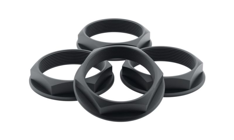 fifteen52 Super Touring (Chicane/Podium) Hex Nut Set of Four - Anodized Black - 52-ST-NUT-BLACK-SET