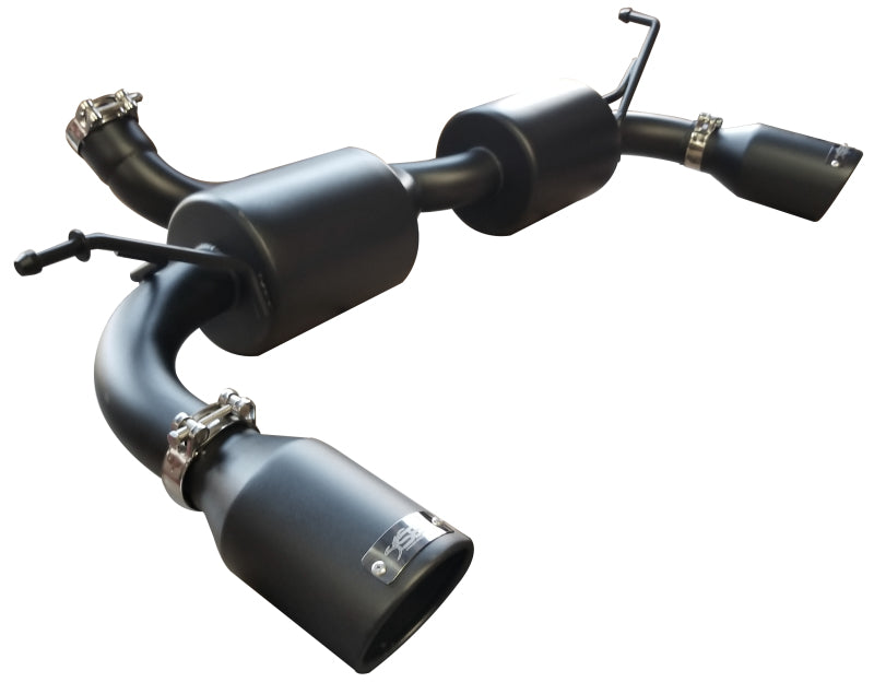 Injen 07-17 Jeep Wrangler JK 3.6L/3.8L 63mm Stealth Black Axle-back Exhaust w/ 4in Black Tips - SES5004BLK