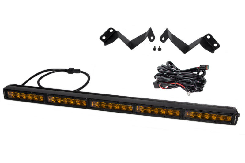 Diode Dynamics 16-21 Toyota Tacoma SS30 Stealth Lightbar Kit - Amber Driving - DD6073