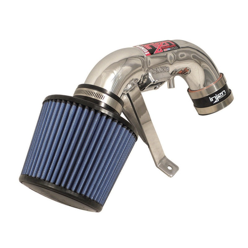 Injen 06-11 Honda Civic Hybrid 1.3L 4 cyl Polished Dyno-Tuned Air Intake w/ Web Nano-Fiber Filter - SP1580P