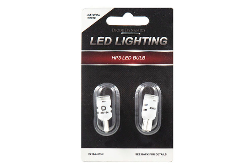 Diode Dynamics 194 LED Bulb HP3 LED Natural - White (Pair) - DD0021P