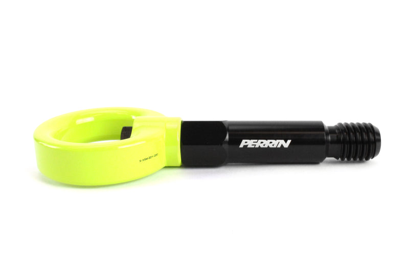 Perrin 2020 Toyota Supra Tow Hook Kit (Front) - Neon Yellow - PTP-BDY-230NY