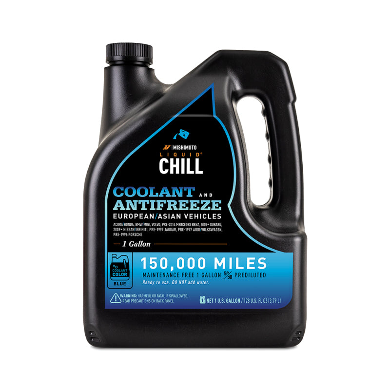 Mishimoto Liquid Chill EG Coolant, European/Asian Vehicles, Blue - MMRA-LC-EG-BL