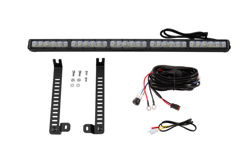 Diode Dynamics 14-19 Toyota 4Runner SS30 (Single) Stealth Lightbar Kit - White Driving - DD6762