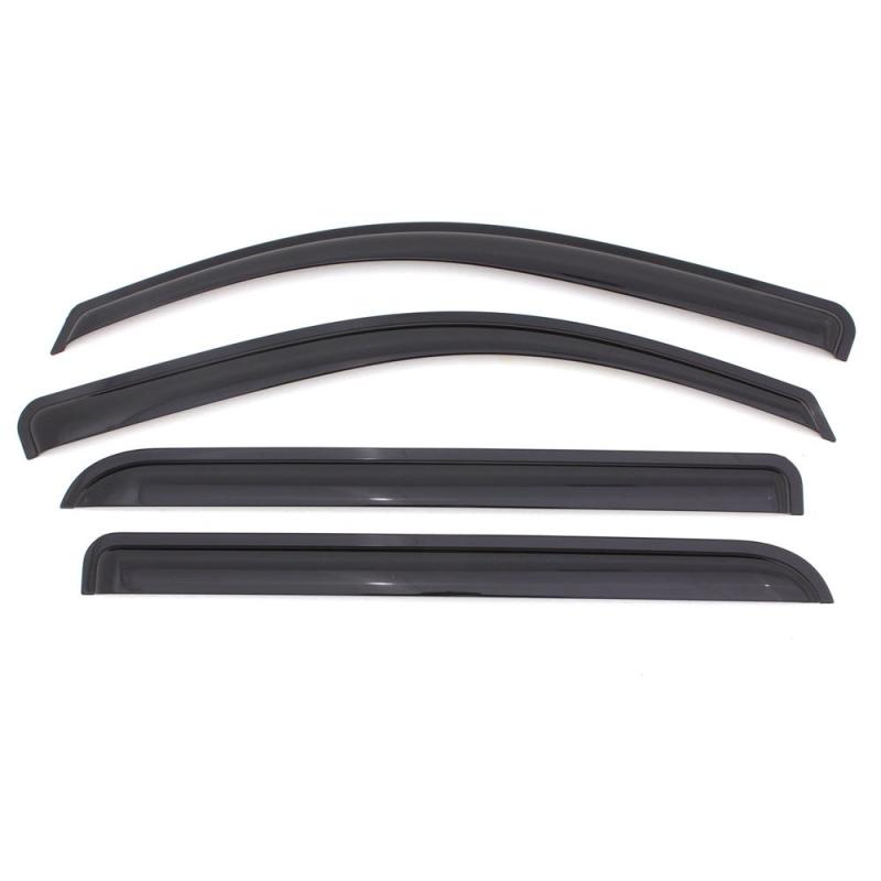 AVS 09-18 Dodge RAM 1500 Quad Cab Ventvisor Outside Mount Window Deflectors 4pc - Smoke