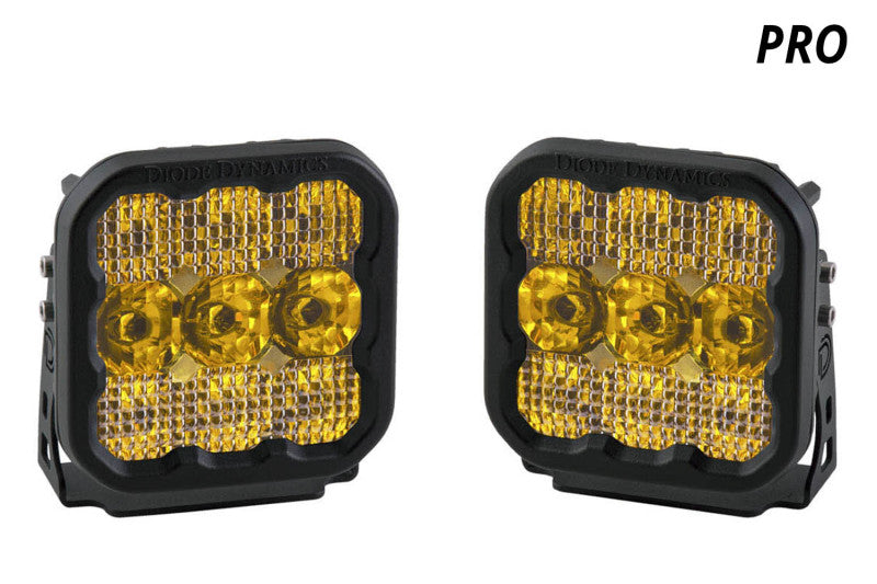 Diode Dynamics SS5 LED Pod Pro - Yellow Spot (Pair) - DD6777P