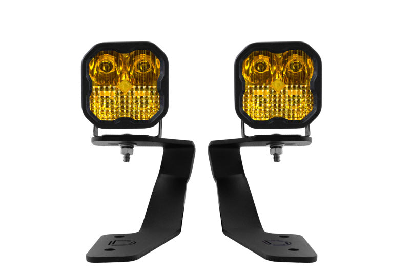 Diode Dynamics 18-21 Subaru Crosstrek Pro SS3 LED Ditch Light Kit - Yellow Combo - DD6561