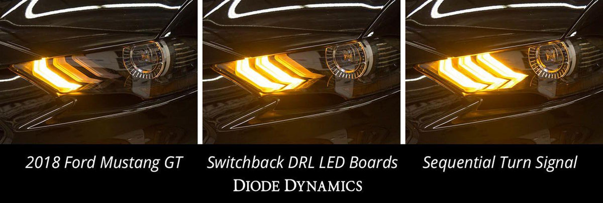 Clearance - Diode Dynamics 18+ Ford Mustang DRL LED Boards DD2280