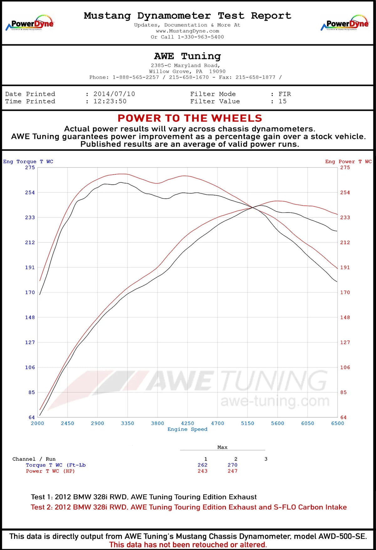 AWE Tuning BMW 228i/320i/328i/428i S-FLO Carbon Intake