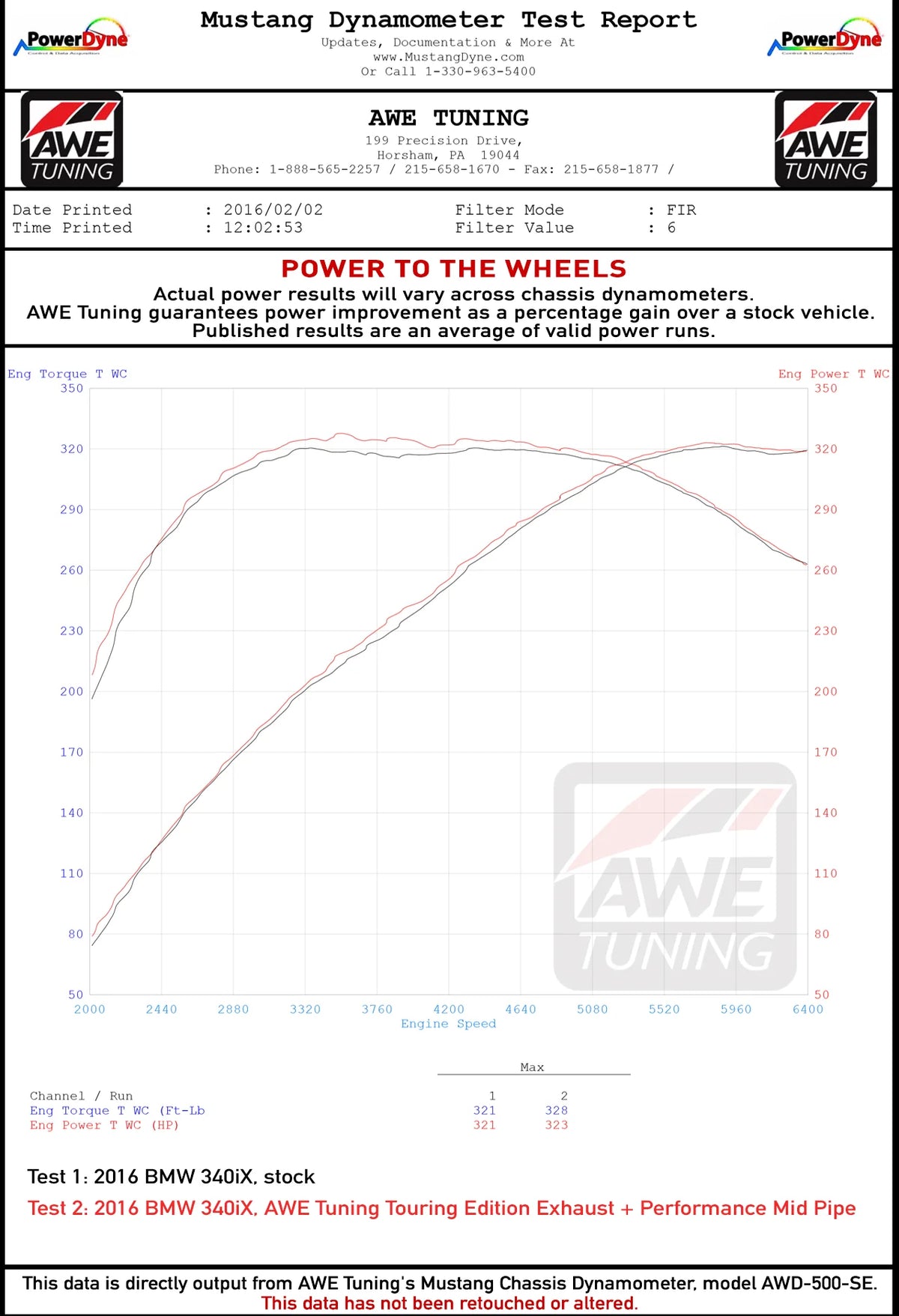 AWE Tuning BMW F22 M235i / M240i Touring Edition Axle-Back Exhaust - Diamond Black Tips (90mm)