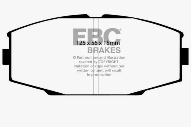 EBC 86-92 Toyota Supra 2.8 Greenstuff Front Brake Pads - DP2610