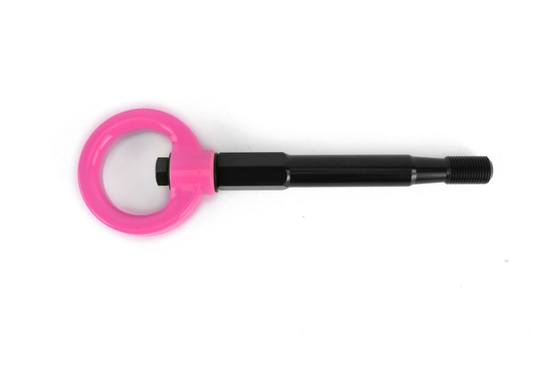 Perrin 2022 Subaru WRX / 18-21 Crosstrek Tow Hook Kit (Rear) - Hyper Pink - PSP-BDY-257HP