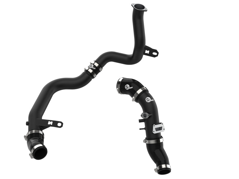 aFe 19-22 Hyundai Veloster N L4 2.0L (t) BladeRunner Aluminum Hot &amp; Cold Charge Pipe Kit - Black