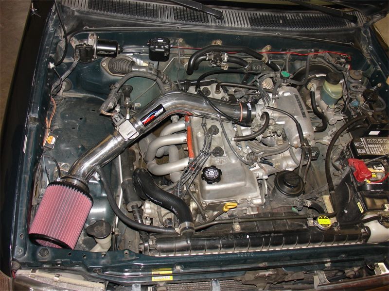 Injen 97-99 Tacoma 4 Cyl. only Wrinkle Black Power-Flow Air Intake System - PF2010WB