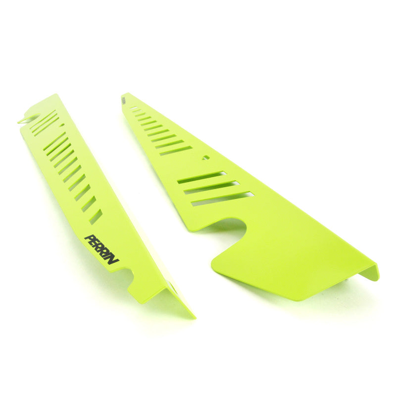 Perrin 2015+ Subaru WRX/STI Fender Shroud Set - Neon Yellow - PSP-ENG-550NY