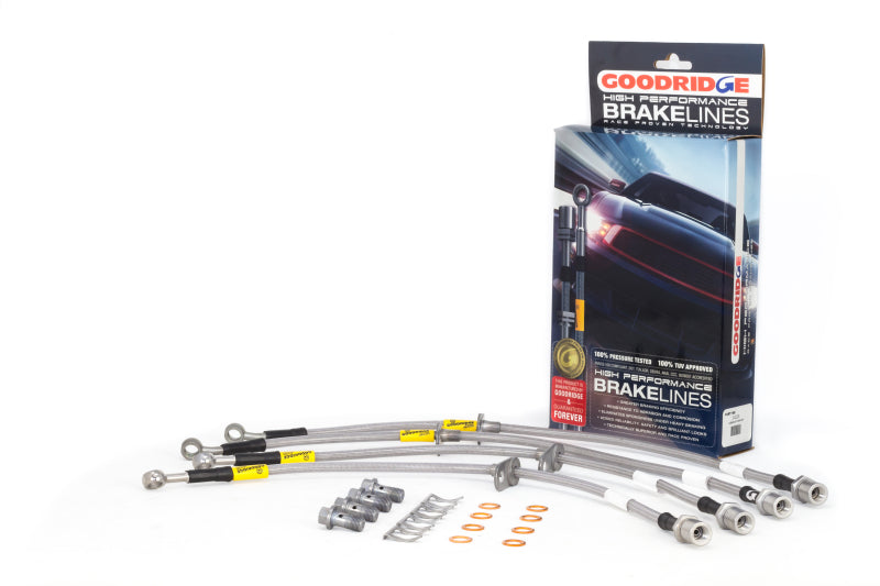Clearance - Goodridge 15-17 Subaru STi (w/ Brembo Calipers) Stainless Steel Brake Line Kit