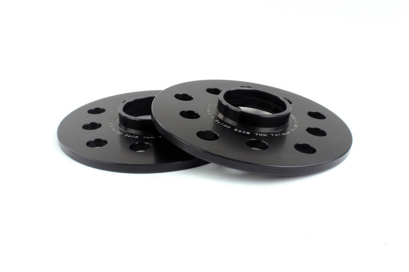 Perrin Subaru 5x114.3/5x100 7mm Slip-On Wheel Spacers - w/ 56mm Hubs/Qty 10 Studs - PSP-WHL-107BK