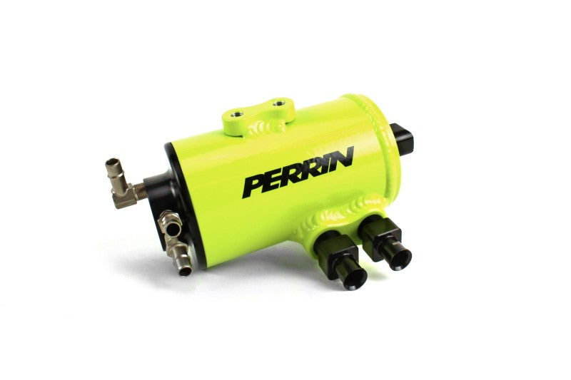 Perrin 15-19 Subaru WRX Air Oil Separator - Neon Yellow - PSP-ENG-609NY