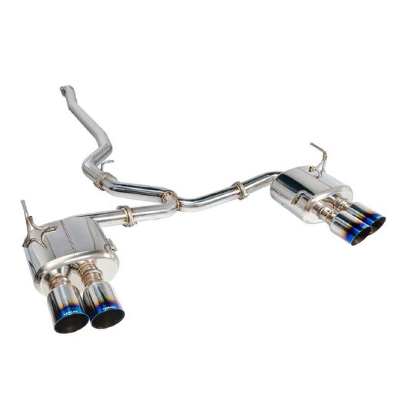 Remark 2015+ Subaru WRX/STi 4in Quad Cat-Back Exhaust Titanium Stainless Non-Resonated - RK-C4076S-01T