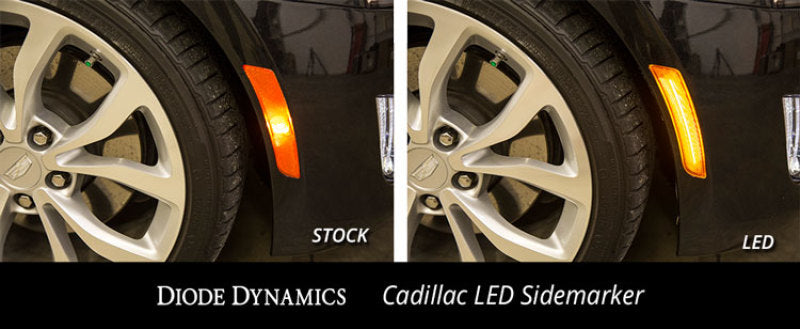 Diode Dynamics 14-19 Cadillac ATS Cadillac ATS LED Sidemarkers (Pair) - Amber - DD5065