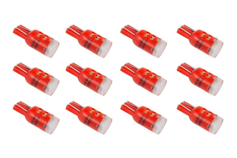 Diode Dynamics 194 LED Bulb HP5 LED - Red Set of 12 - DD0030TW