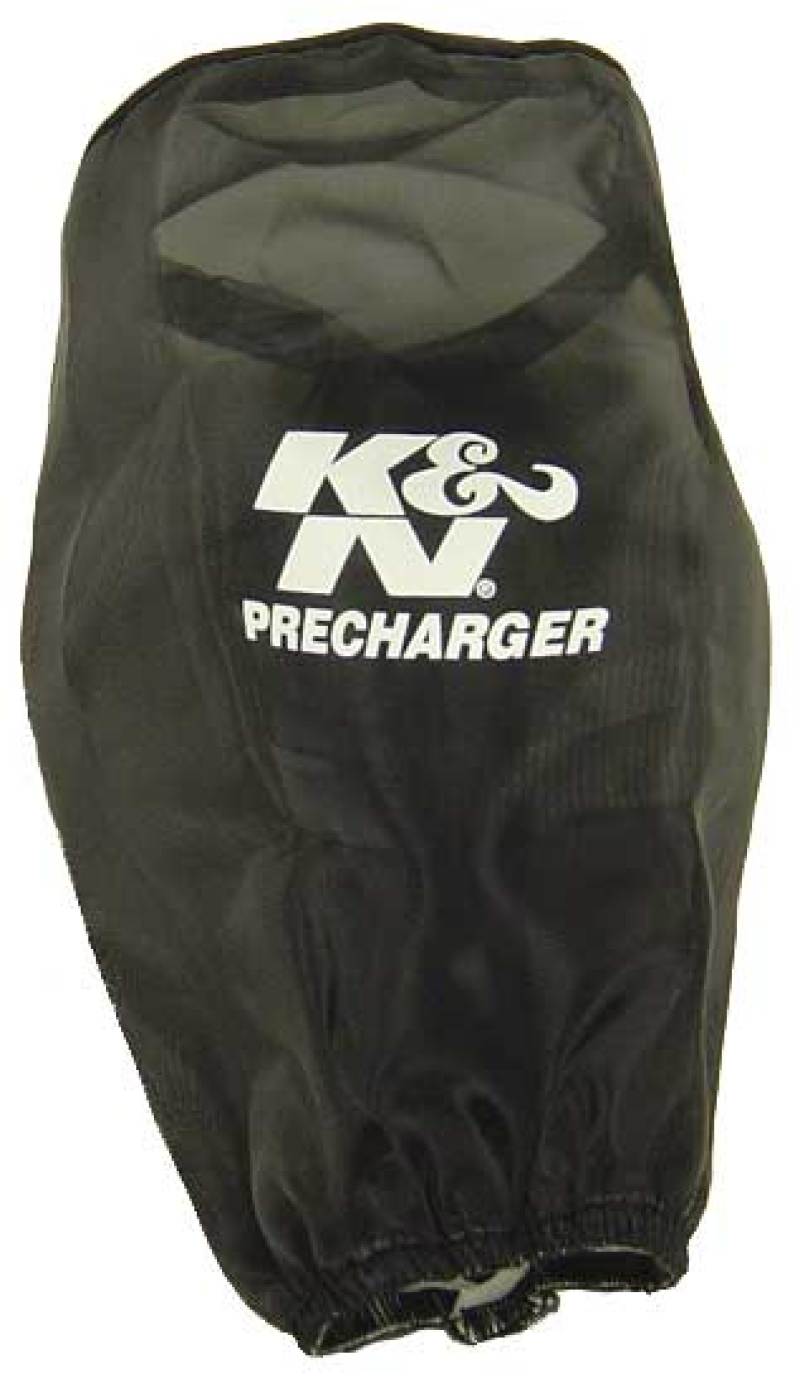 K&amp;N Precharger Air Filter Wrap Round Straight Black 3.625in ID x 9in H