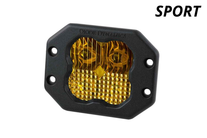 Diode Dynamics SS3 Sport ABL - Yellow Driving Flush (Single) - DD6923S