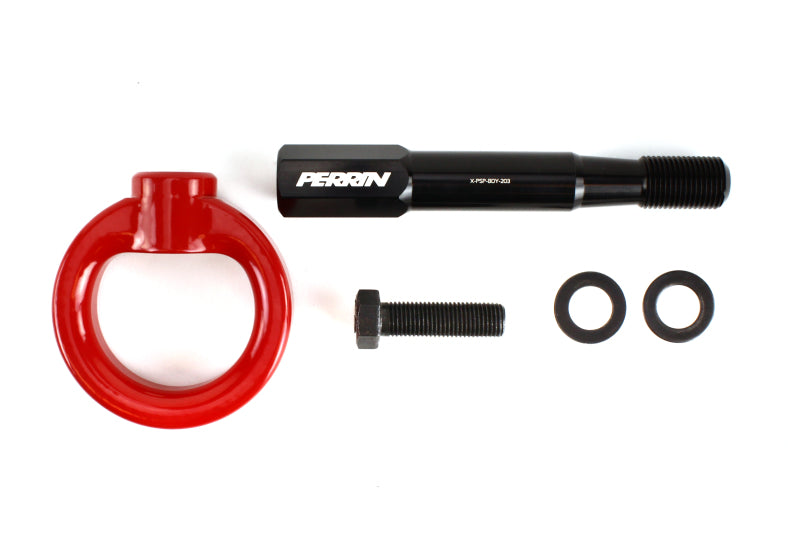 Perrin 15-17 Subaru WRX/STI Tow Hook Kit (Front) - Red - PSP-BDY-232RD