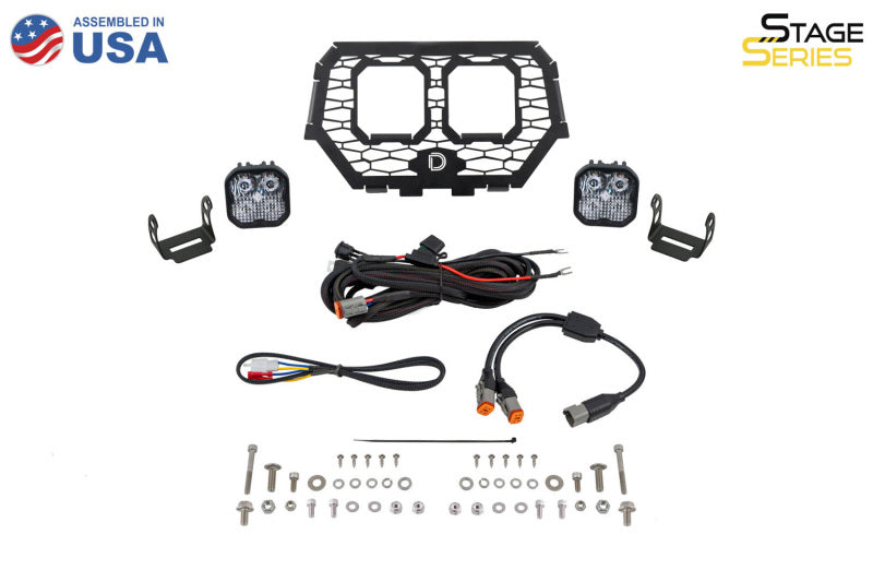 Diode Dynamics 14-18 Polaris RZR XP Stage Series LED Grille Kit Bracket Kit - DD7854P