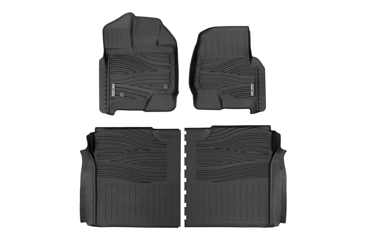 Flex-Fit Floor Mats | FR &amp; RR | Ford F-150 (15-24)/F-150 Lightning (22-24)/Raptor (17-24)