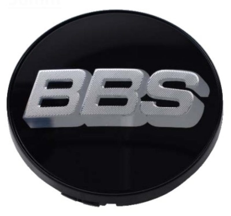 BBS Center Cap 70.6mm Black/Silver (5-tab)