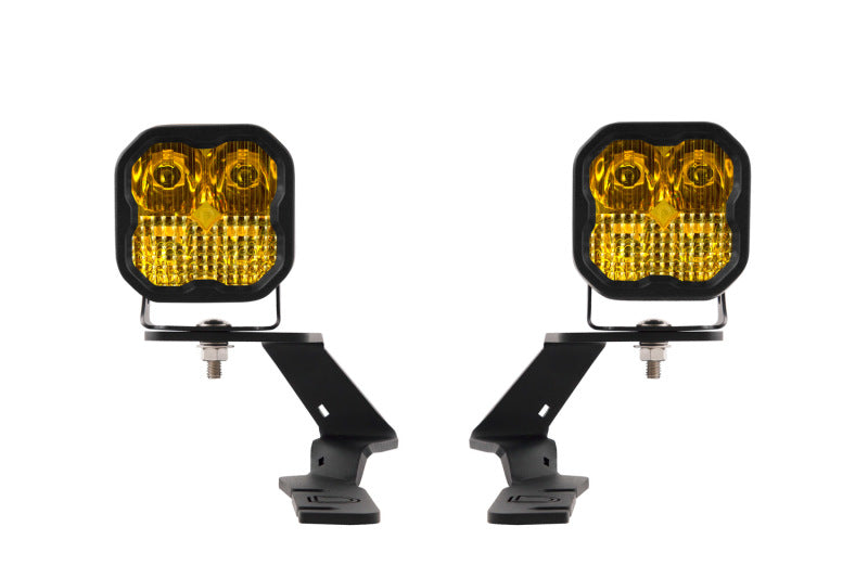 Diode Dynamics 19-21 Ford Ranger Pro SS3 LED Ditch Light Kit - Yellow Combo - DD6586