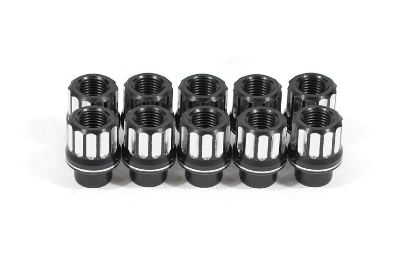 BMR 05-14 Ford Mustang Lug Nut Kit 5/8-18 RH Flange 12-pt Aluminum Set of 10 - LNK007