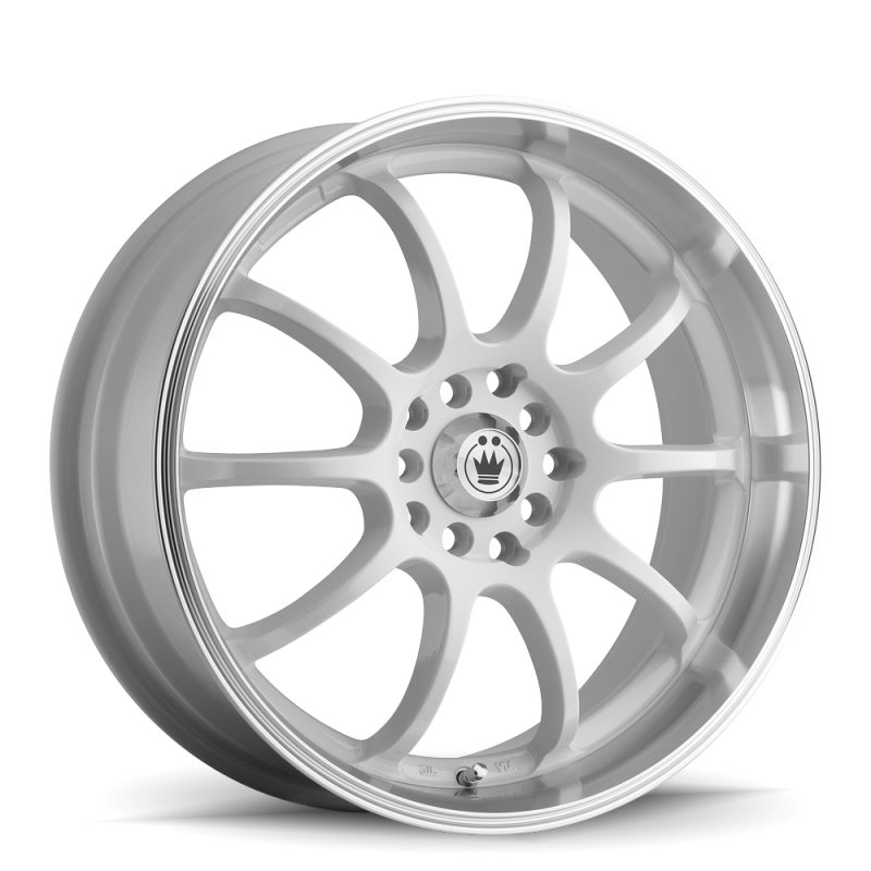 Konig Lightning 17x7 10x100/114.3 ET40 White/Machine Lip