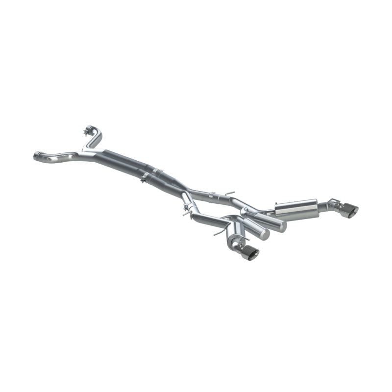 MBRP 16-19 Chevrolet Camaro SS 6 Speed 3in Dual Cat Back w/ 4.5in OD Tips - 409 (Non NPP Models) - S7035409