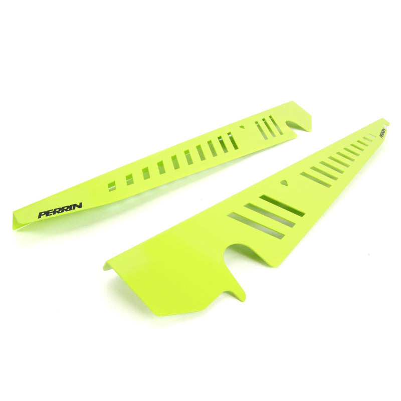 Perrin 2015+ Subaru WRX/STI Fender Shroud Set - Neon Yellow - PSP-ENG-550NY