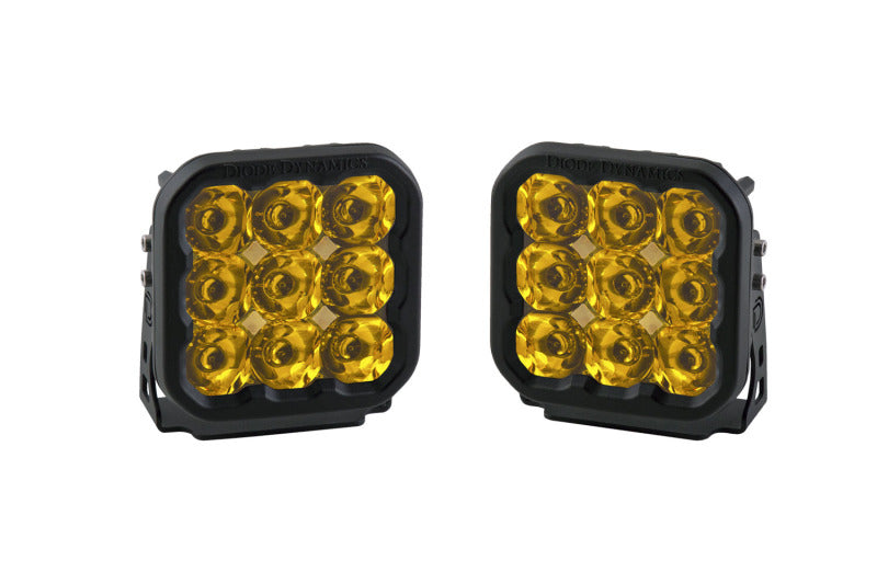 Diode Dynamics SS5 LED Pod Sport - Yellow Spot (Pair) - DD6771P