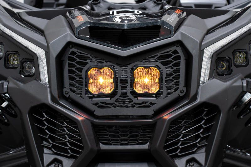 Diode Dynamics 17-24 Can-Am Maverick X3 Stage Series LED Grille Kit Bracket Kit - DD7877P